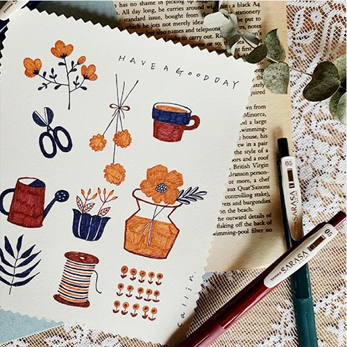 [제브라] 사라사 나노빈티지 5본세트 (A/B 택1)