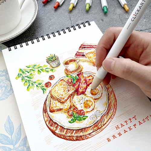 [제브라] 클릭아트 수성 마카펜 (낱자루/셋트 택1)