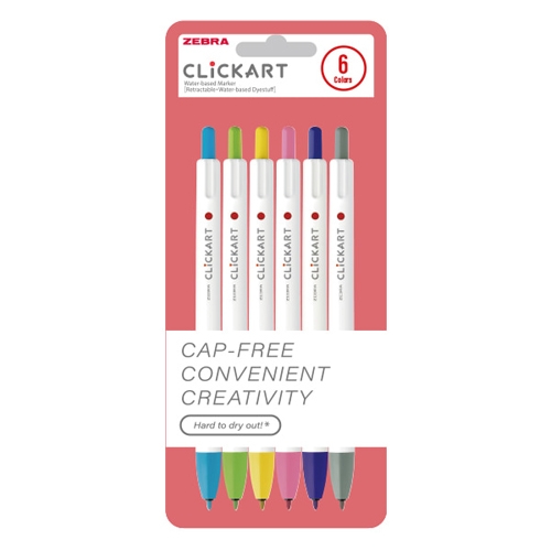 [제브라] 클릭아트 수성 마카펜 (낱자루/셋트 택1)