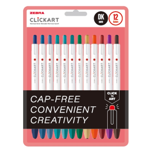 [제브라] 클릭아트 수성 마카펜 (낱자루/셋트 택1)