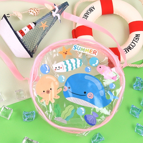 [아이디몬] 여름 가방만들기 세트A 소 (고래스티커)