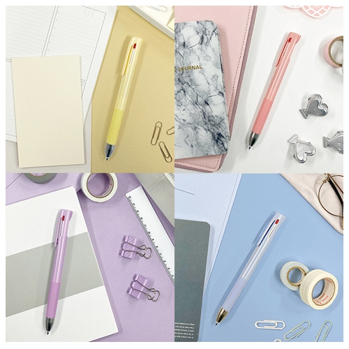 [제브라] 흔들림이 없는 블렌 3색볼펜 스모키 컬러 (0.5/0.7/5색 택1)