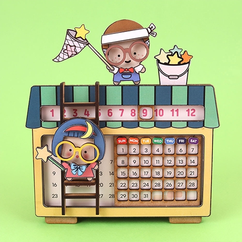 [아이디몬] 우드 DIY 만년달력 만들기