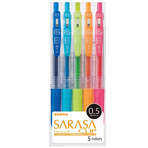 [제브라] 사라사 클립 볼펜 0.5mm (5색/10색 택1)