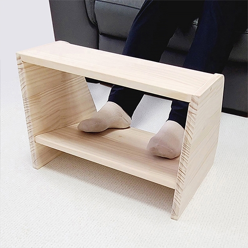 [소나무향기] 원목 2단 발받침대(2종 택1)