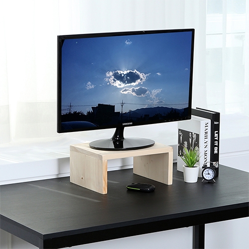 [소나무향기] 원목 키다리 모니터 받침대 (2종 택1)
