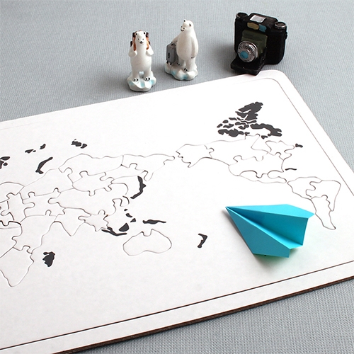 [아이디몬] 종이퍼즐 세계지도 25P A4