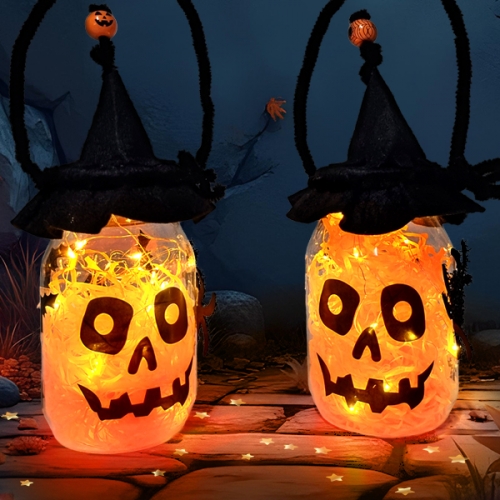 [탑키드] 할로윈 투명 보틀 LED 장식 조명 만들기