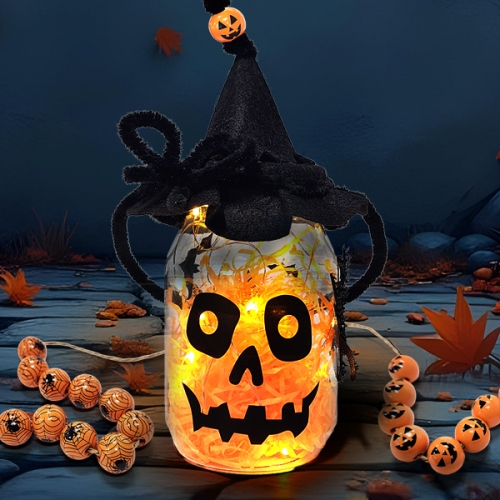 [탑키드] 할로윈 투명 보틀 LED 장식 조명 만들기