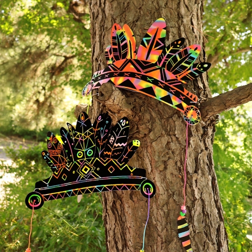 스크래치 인디언 왕관 10set