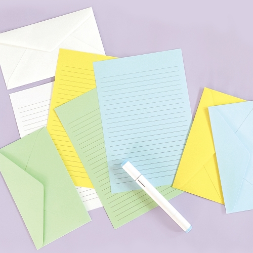 [FL1003] 초대량 컬러 편지지 8종 세트