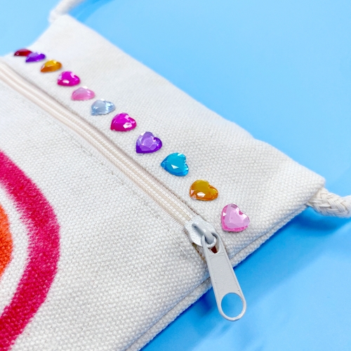 캔버스가방 크로스 퐁퐁무지개 가방만들기