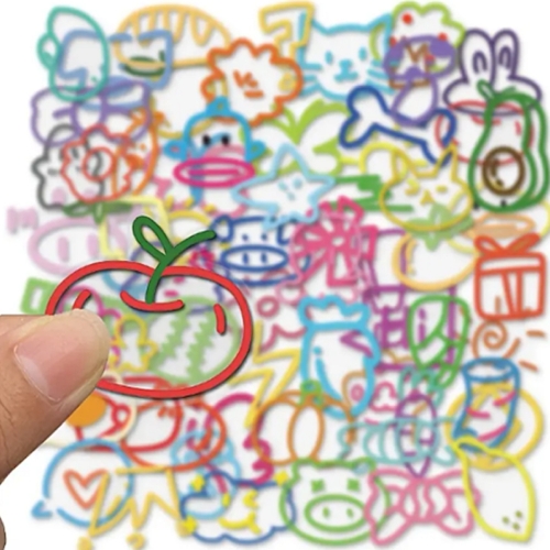 일러스트그림 드로잉 방수스티커 60가지모양