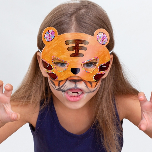 동물모양 종이가면 (혼합10세트)