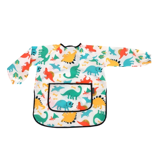 베베슈에뜨 유아동 오리지널 원단 방수 긴팔 미술가운, 방수 두건 세트