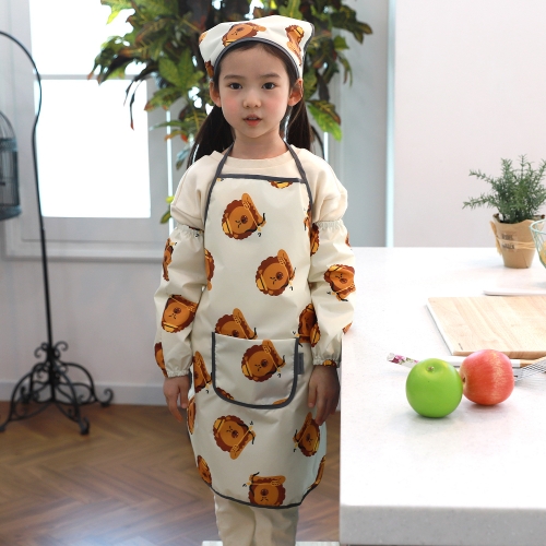 베베슈에뜨 유아동 오리지널 원단 베슈에뜨 유아동 파스텔 방수 앞치마, 방수 두건, 방수 팔토시 세트