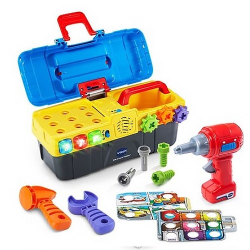 [키즈비전]브이텍 전동드릴 공구놀이 세트 역할놀이 직업놀이