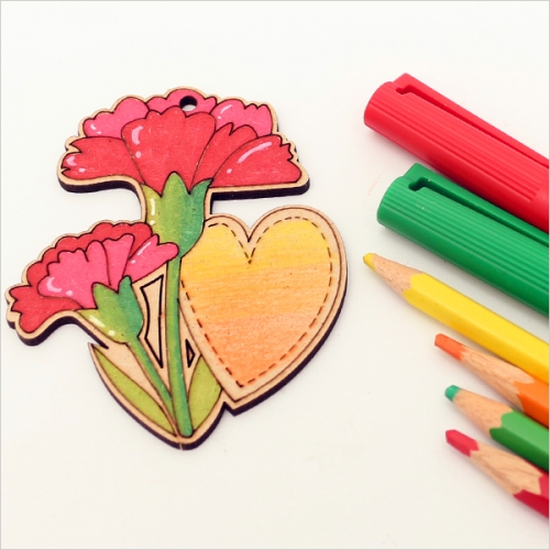 팬시우드 카네이션 키링(2개1세트)