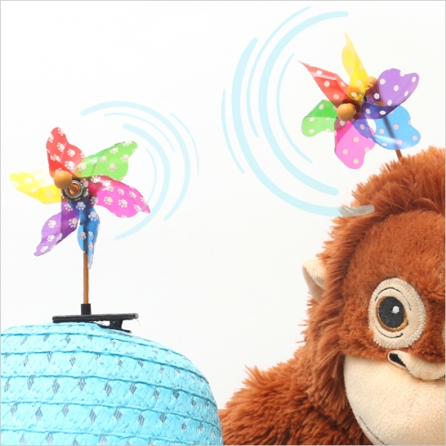 바람개비 머리핀(2개1세트)