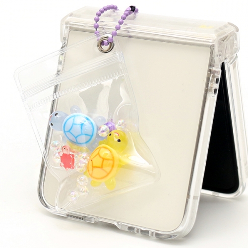 미니 투명 파우치키링 토끼와 거북이(택1)