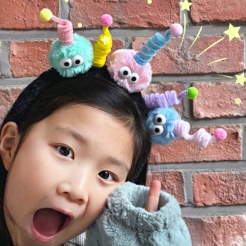 먼지 인형 파티 머리띠(완제품)