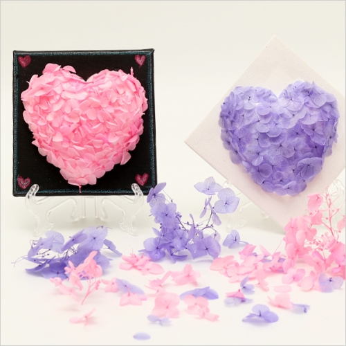 수국 하트 액자