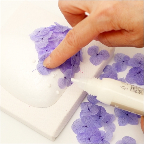 수국 하트 액자