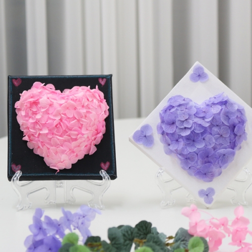 수국 하트 액자