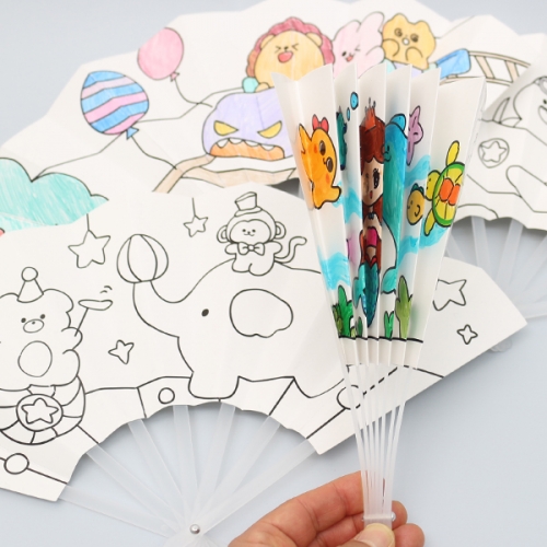 밑그림 접이식 부채(1개)