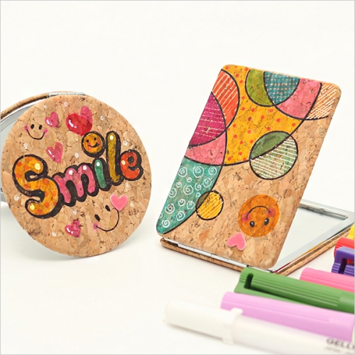 코르크 손거울 꾸미기(1개)