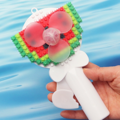 디폼블록 수박 수동 선풍기