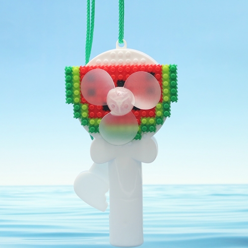 디폼블록 수박 수동 선풍기