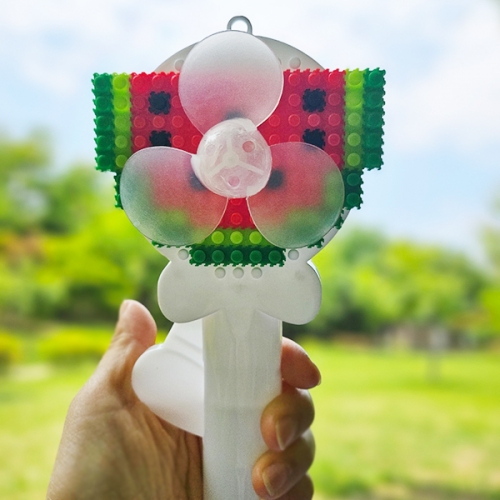 디폼블록 수박 수동 선풍기