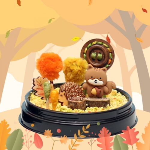 가을 숲 속 다람쥐 미니어쳐