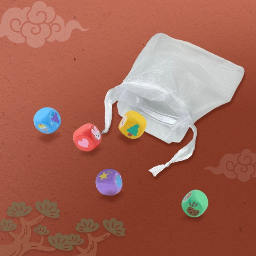 [오늘놀이] 전통 원목 공기놀이 세트(민속놀이/보관 주머니 포함/KC인증)