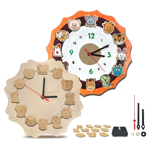 시간 개념 쑥쑥 12지신 원목 시계 만들기