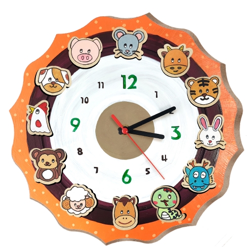 시간 개념 쑥쑥 12지신 원목 시계 만들기