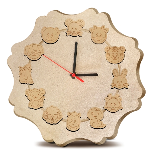 시간 개념 쑥쑥 12지신 원목 시계 만들기