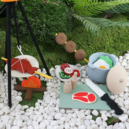 퍼니소피 실리콘 캠핑 바베큐 세트