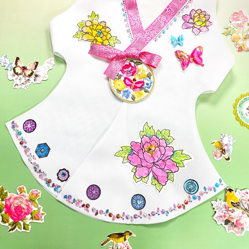 [만꾸] 분홍빛 전통 한복(여아)