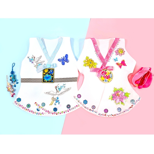 [만꾸] 분홍빛 전통 한복(여아)