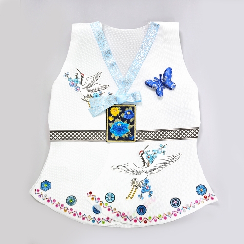 [만꾸] 하늘빛 전통 한복(남아)