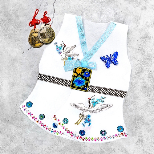 [만꾸] 하늘빛 전통 한복(남아)