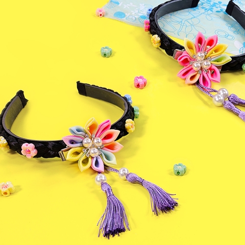 [만꾸] 오색 댕기 머리띠