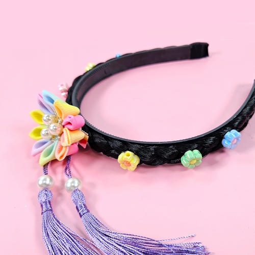 [만꾸] 오색 댕기 머리띠