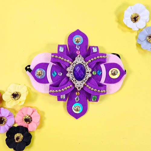 [만꾸] 보석 전통 머리띠(여아)