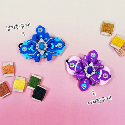 [만꾸] 보석 전통 머리띠(여아)