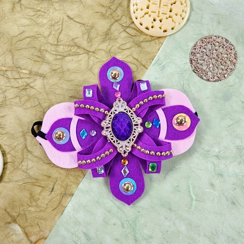 [만꾸] 보석 전통 머리띠(여아)