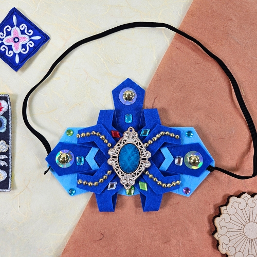 [만꾸] 보석 전통 머리띠(남아)