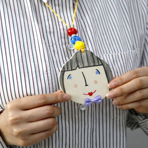 메이크문구 DIY756 그리기왕목걸이만들기